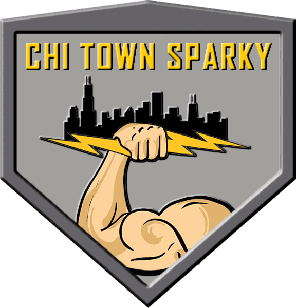 Insured Electrician in St. Charles Chi Town Sparky logo